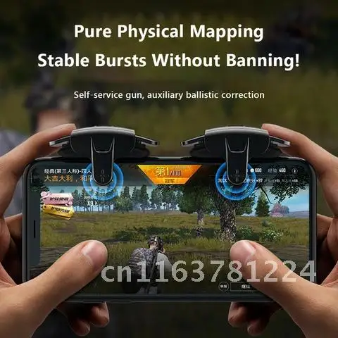 

Game Controller Gamepad Mobile Phone Smart Fire Button Precision Aim Trigger for PUBG AK05 Mobile Fire Aim Button