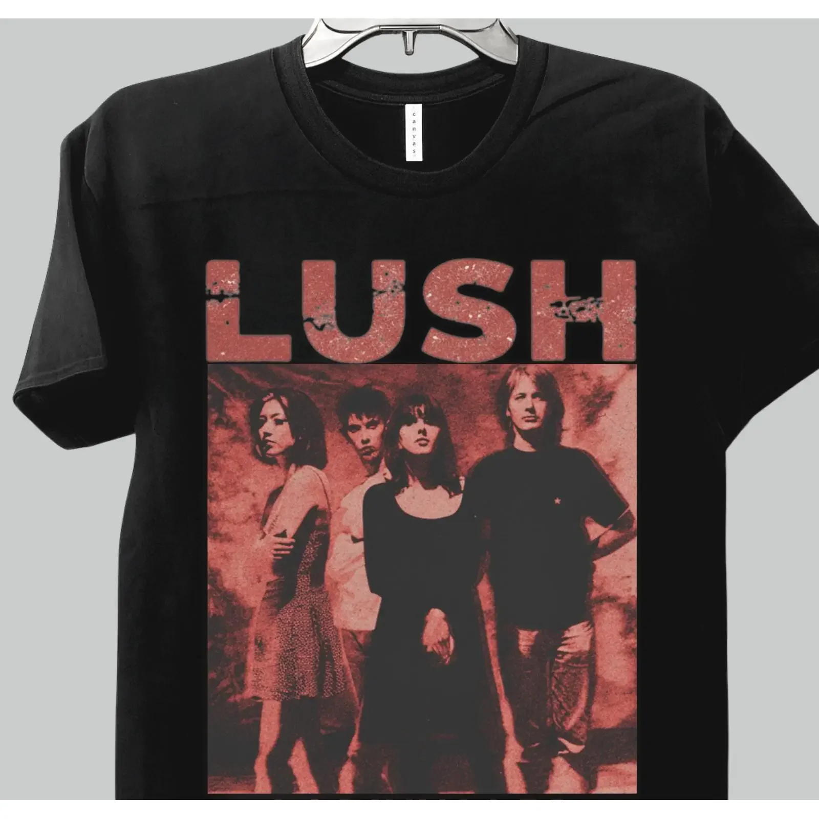Lush T Shirt Retro Classic 90s Shoegaze Dream Rock Band  vintage Washed Soft Stretched fashion Casual Slightly designer clothes