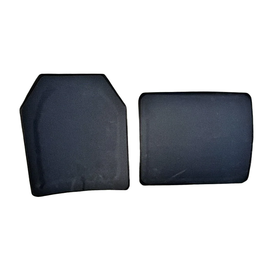 Set di piastre antiproiettile da 2 pezzi, 4,5 mm di spessore, armatura in acciaio composito antiproiettile, gilet tattico, piastra toracica, piastra di protezione esterna