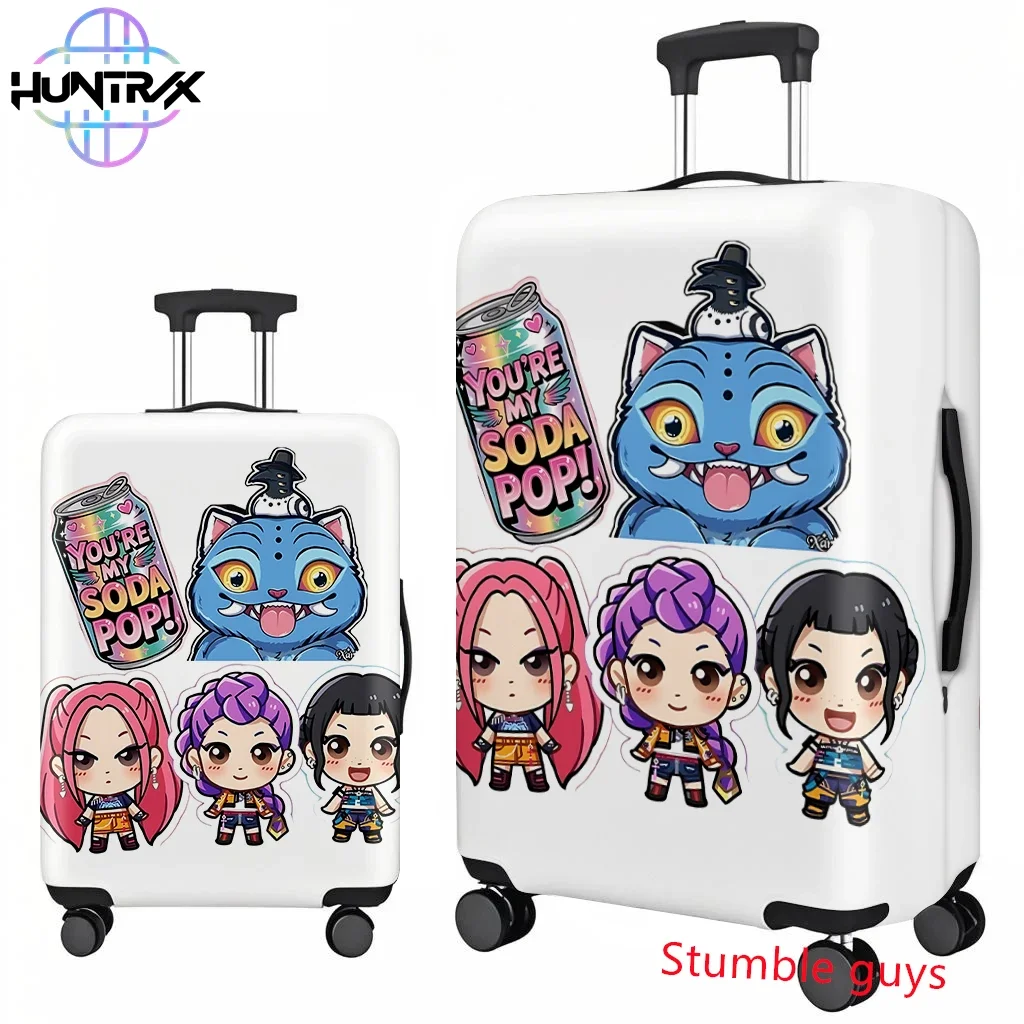애니메이션 Kpop 악마 사냥꾼 여행용 수하물 커버는 18-32인치 여행가방 보호 장치에 적합합니다.