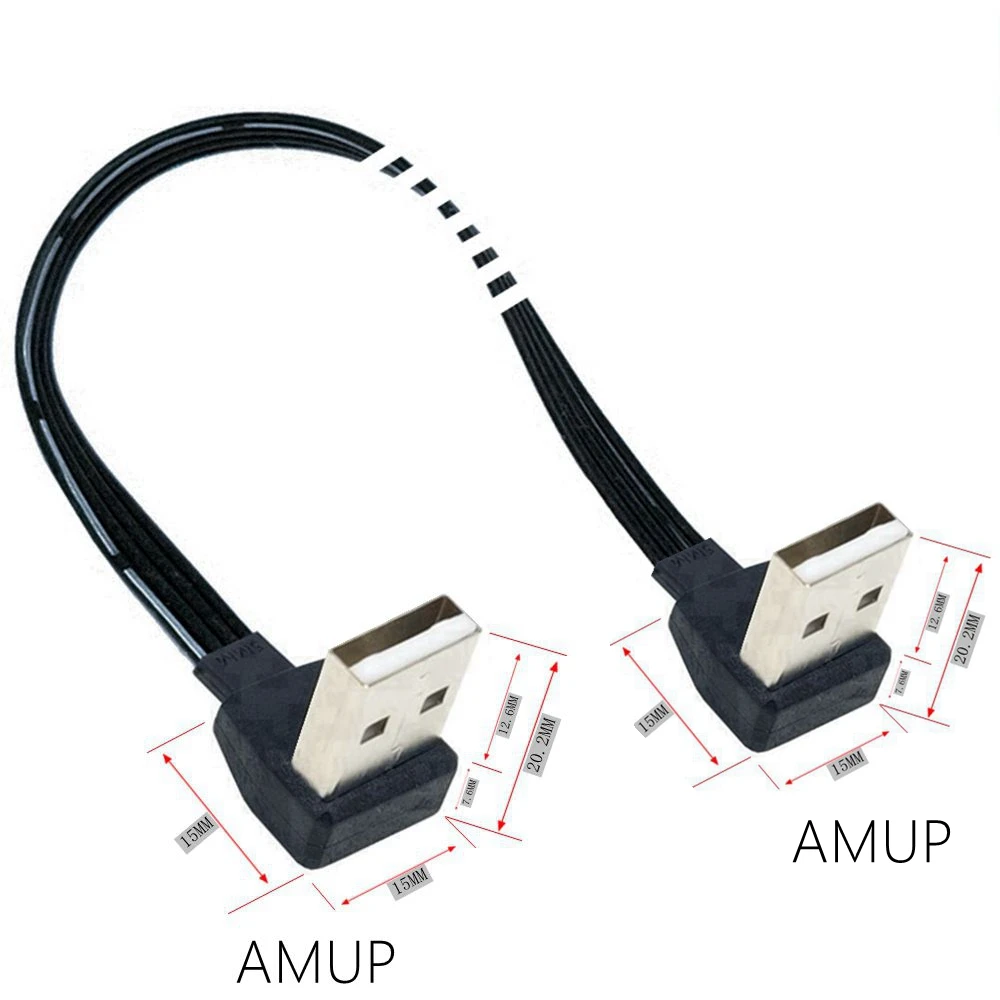 USB-адаптер на 90 градиентных звеньев, адаптер на 90 градиентов, USB-кабель на 10 см, 2,0 см