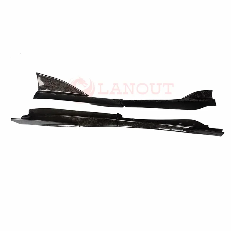 

540 570 Upgrade 600LT Style Forged Carbon Fiber Side Bumper Extension Skirt Splitter for Mclaren 540C 570S Body Kit