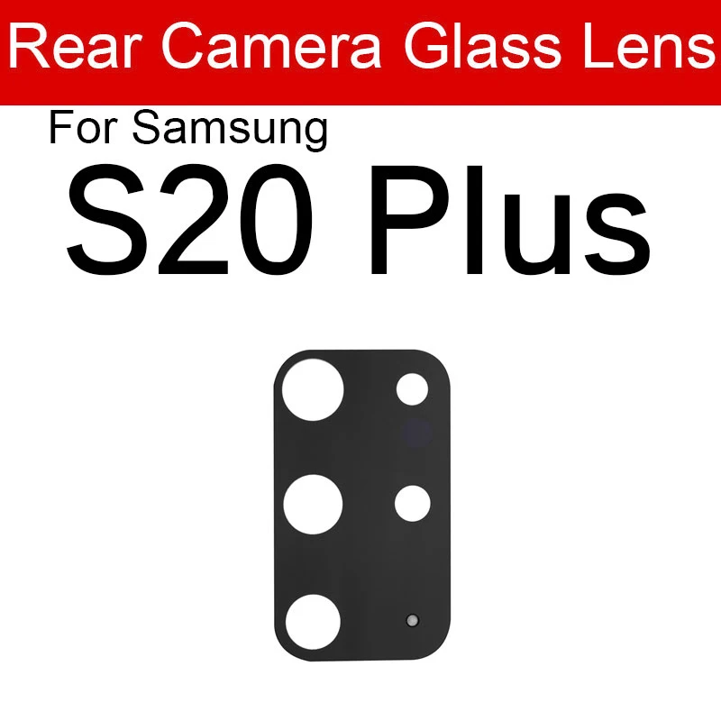 Terug Achteruitrijcamera Glazen Lens Voor Samsung Galaxy S8 S9 S10 S10e S20 fe Ultra Plus Lite 4G 5G Protector Lens + Sticker Reparatie Onderdelen