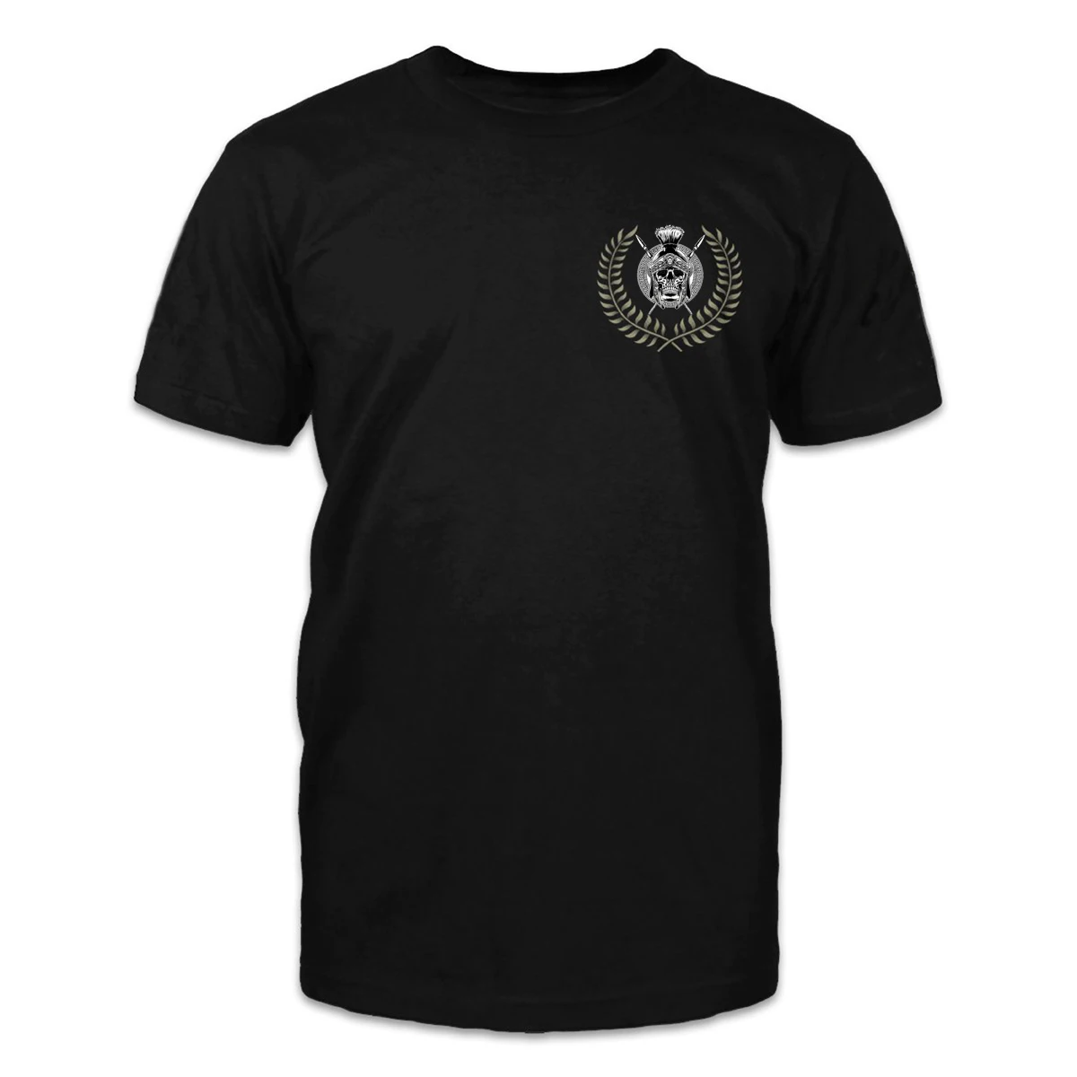 Skull Roman General Wore Laurels. Connotative Design Memento Mori T-Shirt. Summer Cotton Short Sleeve O-Neck Mens T Shirt S-3XL