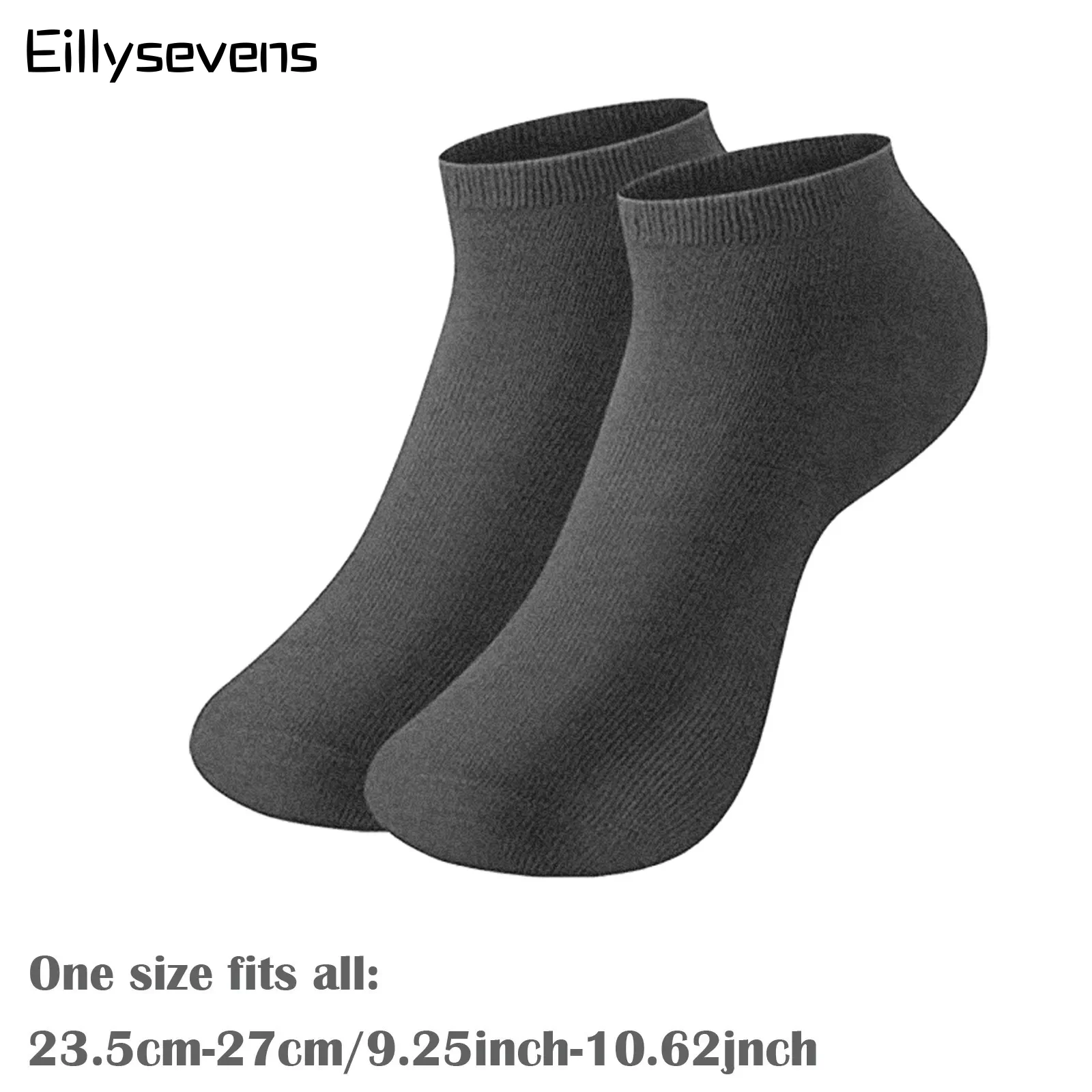 Men'S And Women'S Short Socks 6 Pairs Of Solid Colour Sports Cotton Socks Classic Simple Comfortable Soft Breathable Socks