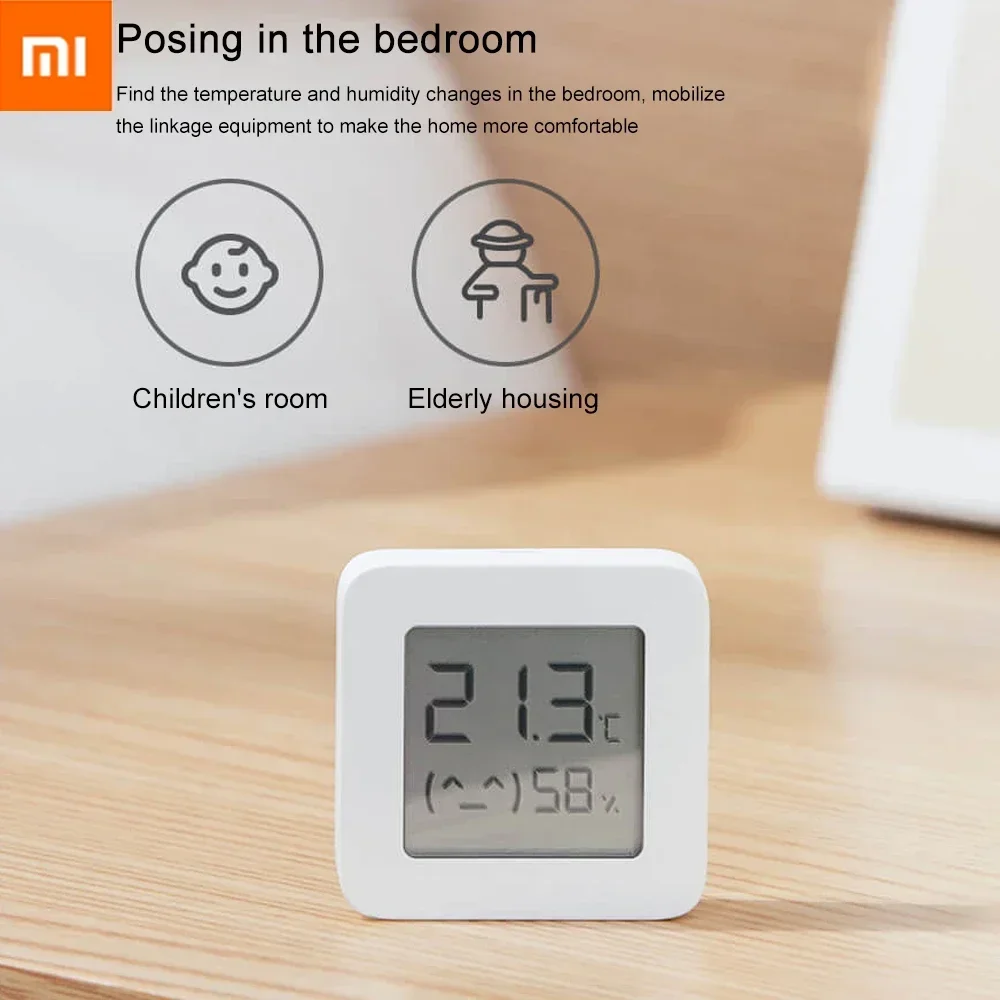 

Xiaomi Mijia Bluetooth-compatible Thermometer 2 Smart Remote Control Temperature Humidity Sensor with LCD Screen
