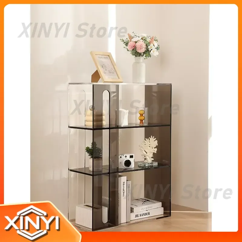 Bay Window Storage Cabinet for Bedroom Balcony Acrylic Bookshelf Multi Layer Tatami Low Cabinet Shelf Organizer Living Room