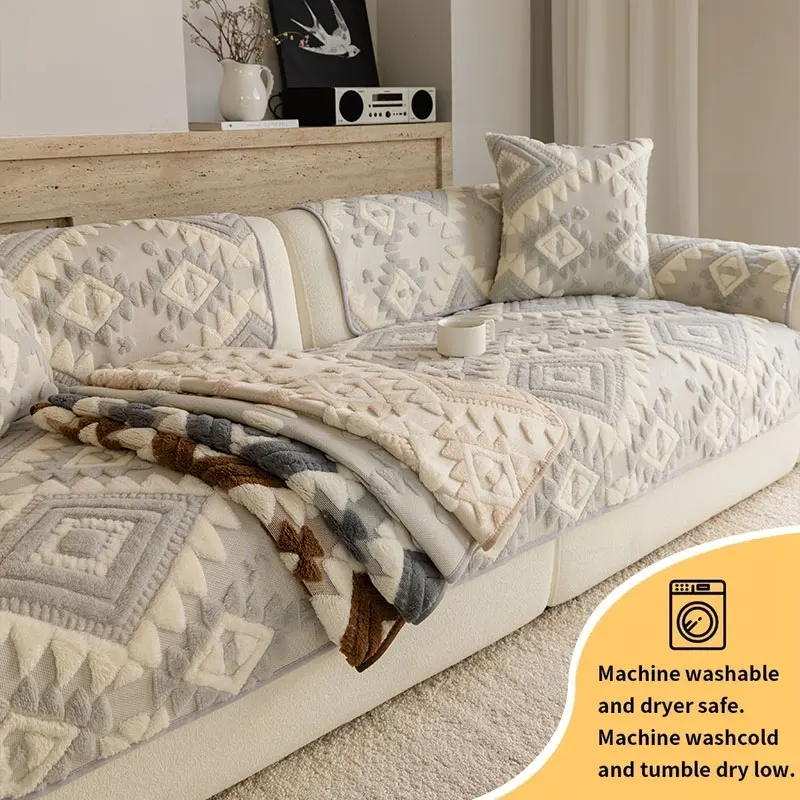 1PC-Shu Mianrong Sofakissen für Herbst und Winter, verdickt, leichter Luxus, hochwertiges, rutschfestes Sofakissen