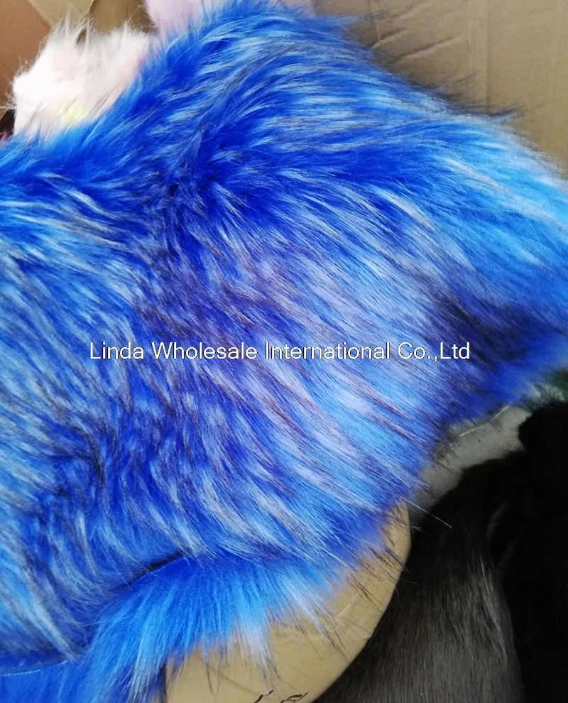 

High-grade thick imitation raccoon long faux fur fabric,felt cloth,Clothing materials