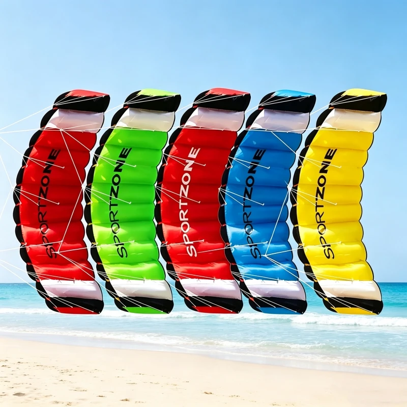 Neuer Dual-Line-Stunt-Kite für Anfänger, Surfkite für Erwachsene, Strandkites, Parafoil-Surfkites, professionelle Kites – Detail 1