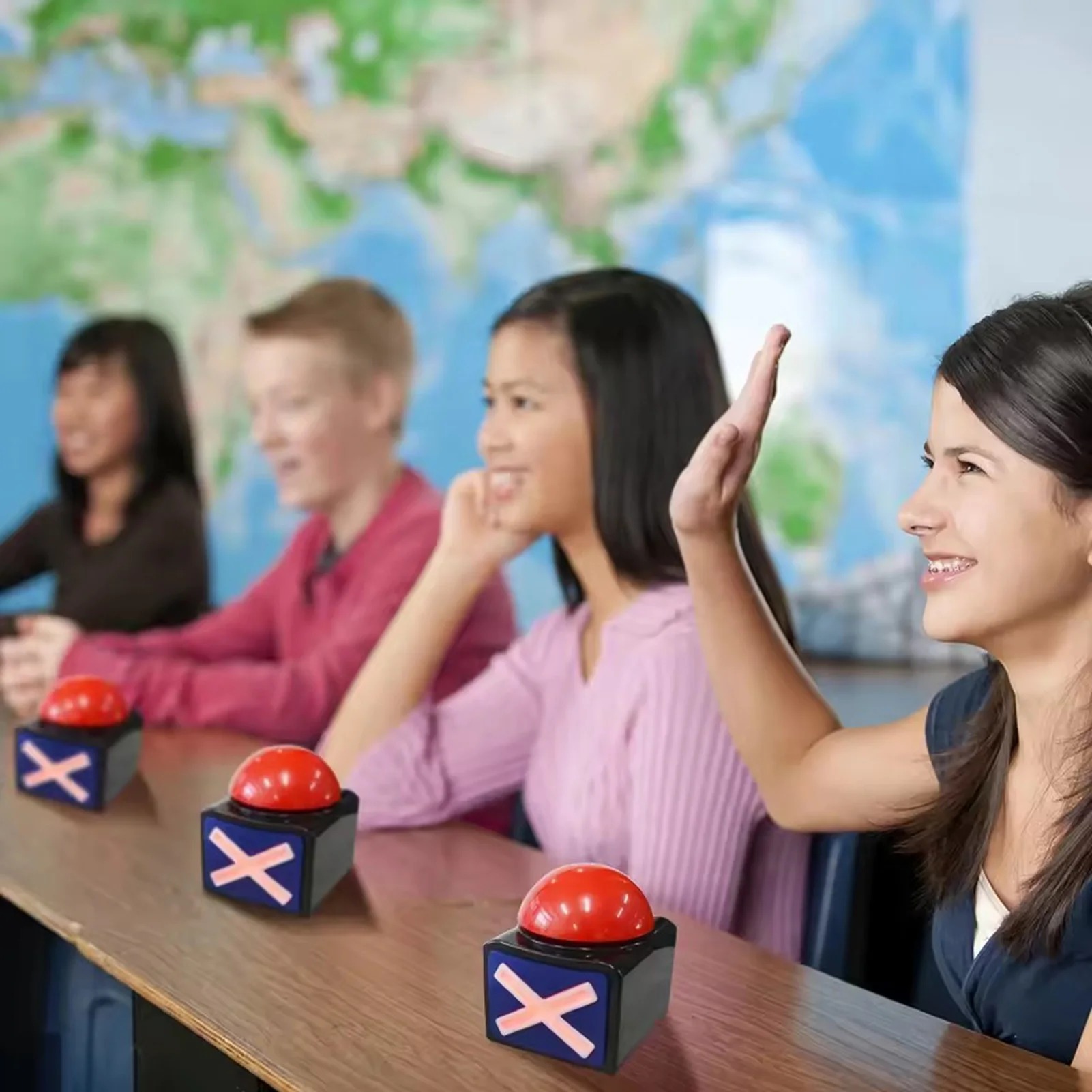 Boutons de spectacle de jeu, conception robuste et facile à presser pour le divertissement de fête