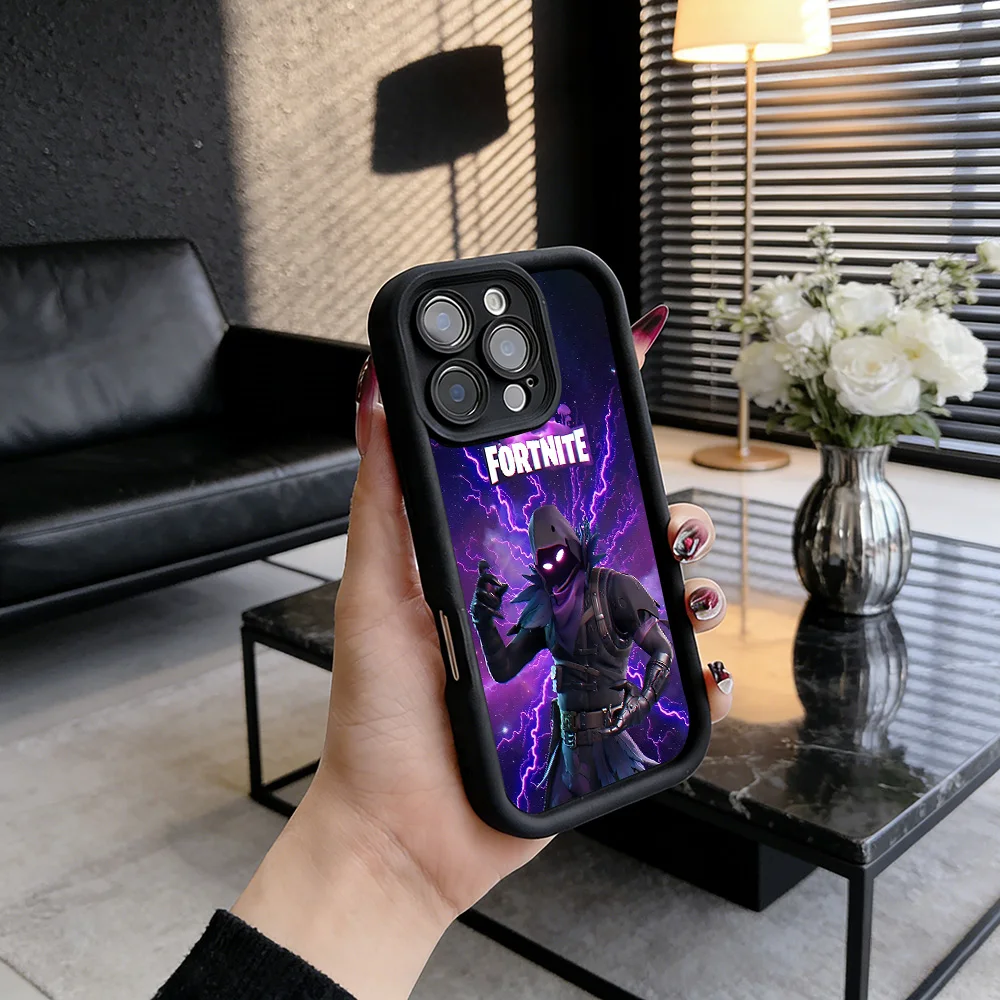 Чехол для телефона с дизайном Fortnite для iPhone 17e, 17, 16e, 16, 15, 14, 13, 12, 11, Air, Pro, Max, Mini, XR, XS, X, 7, 8, 6, 6s Plus, мягкая задняя крышка из ТПУ