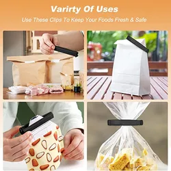 30/60PCS Food Bag Clips Household Kitchen Gadget Small Size Storage Holder Clamp Sealing Clip Closing Clamps Fridge Accessory