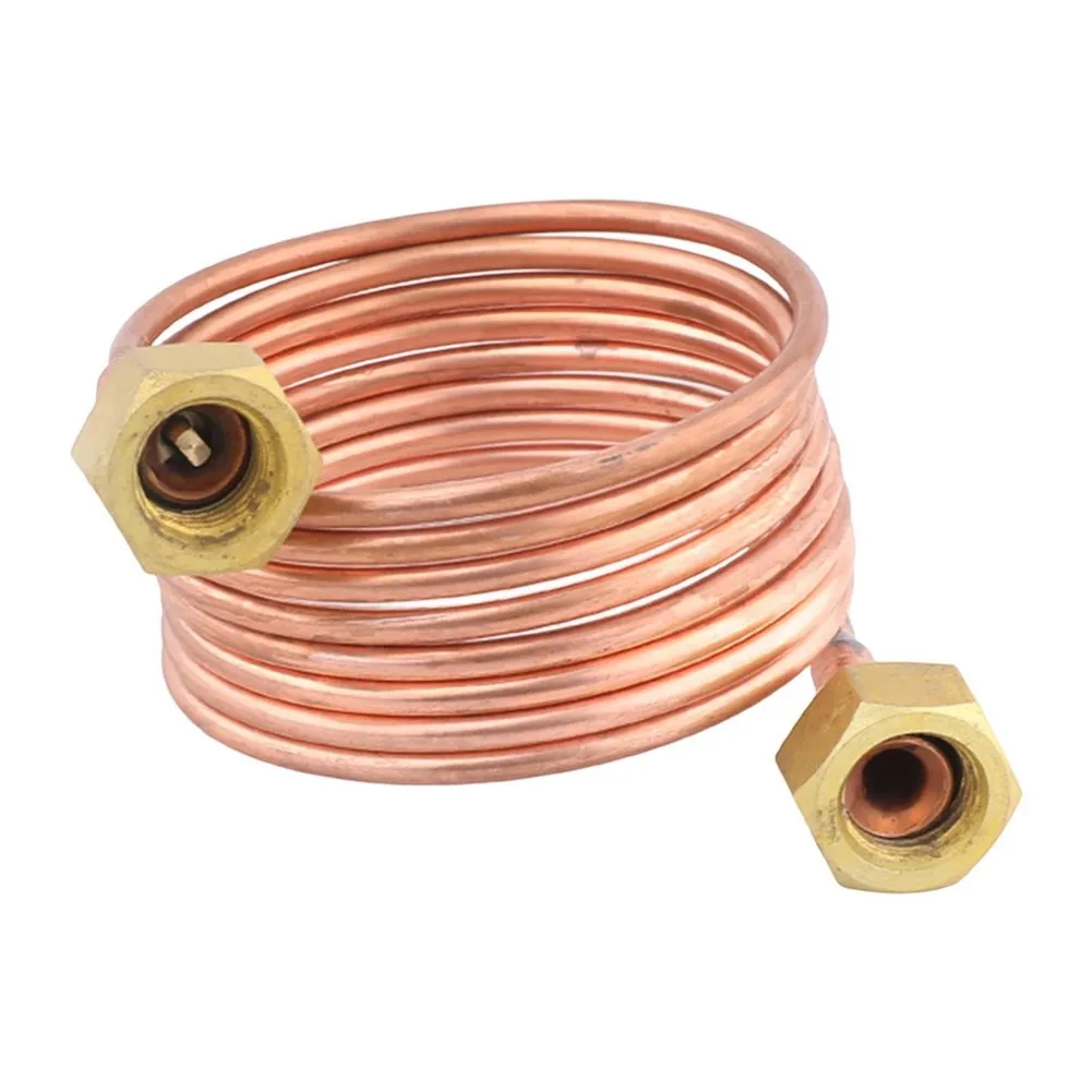 Refrigerator Capillary Tube 3mm Flexible Brass Tubing for Air Conditioner Cooling Loop 1m or 1.5m Length Reliable Fit