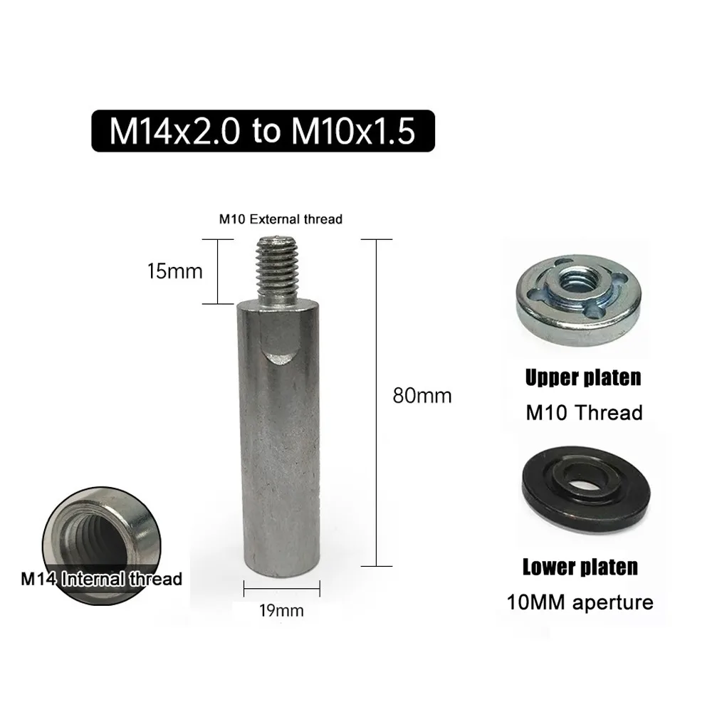 

Universal Tool M14 to M10 Thread Slotting Polishing Angle Grinder Adapter Retrofitting Accessories Conversion Screw