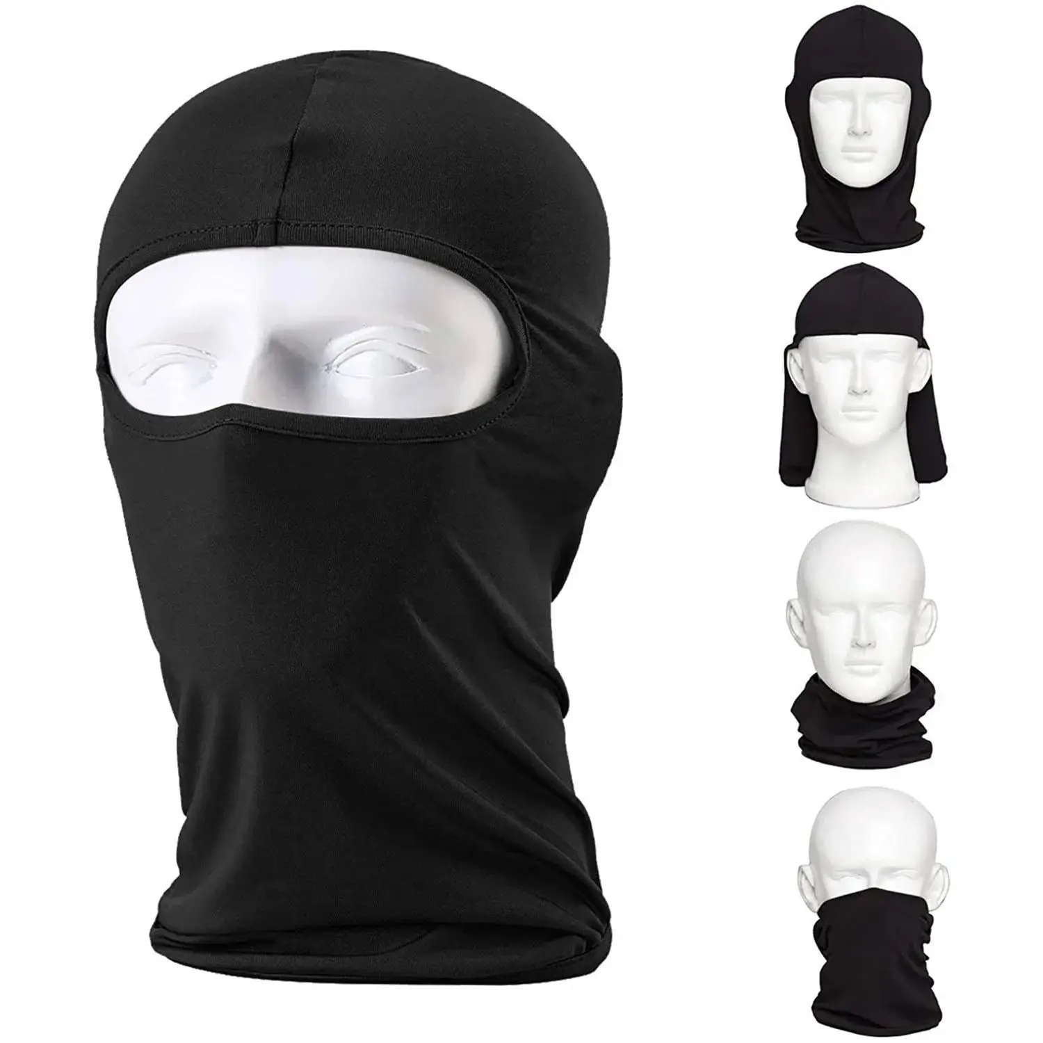 Balaclava Single Hole Full Face Mask Windproof Dustproof Dry Sun Protection Cycling Motorcycle Ski Neck Gaiter Outdoor Equipment