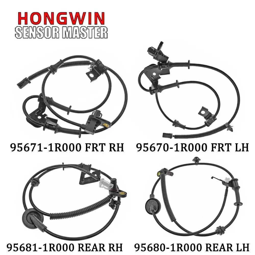 Front Rear Left Right ABS Wheel Speed Sensor 95670-1R000,95671-1R000,95680-1R000,95681-1R000 For Hyundai Accent 2011-2017 1.6L