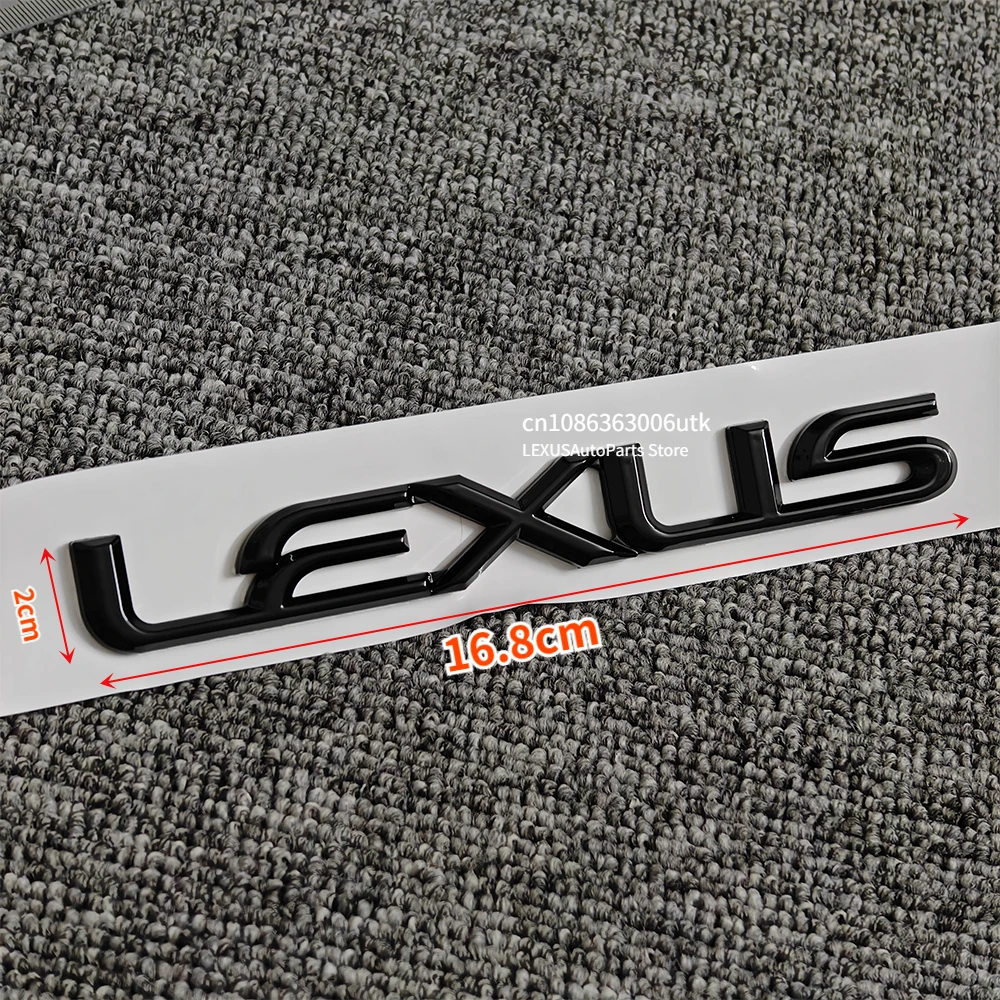 3D ABS Etiqueta Traseira Do Tronco Do Carro, Logotipo Original Da Carta Do Crachá, LEXUS NX ES LX IS CT RX GS SL LS