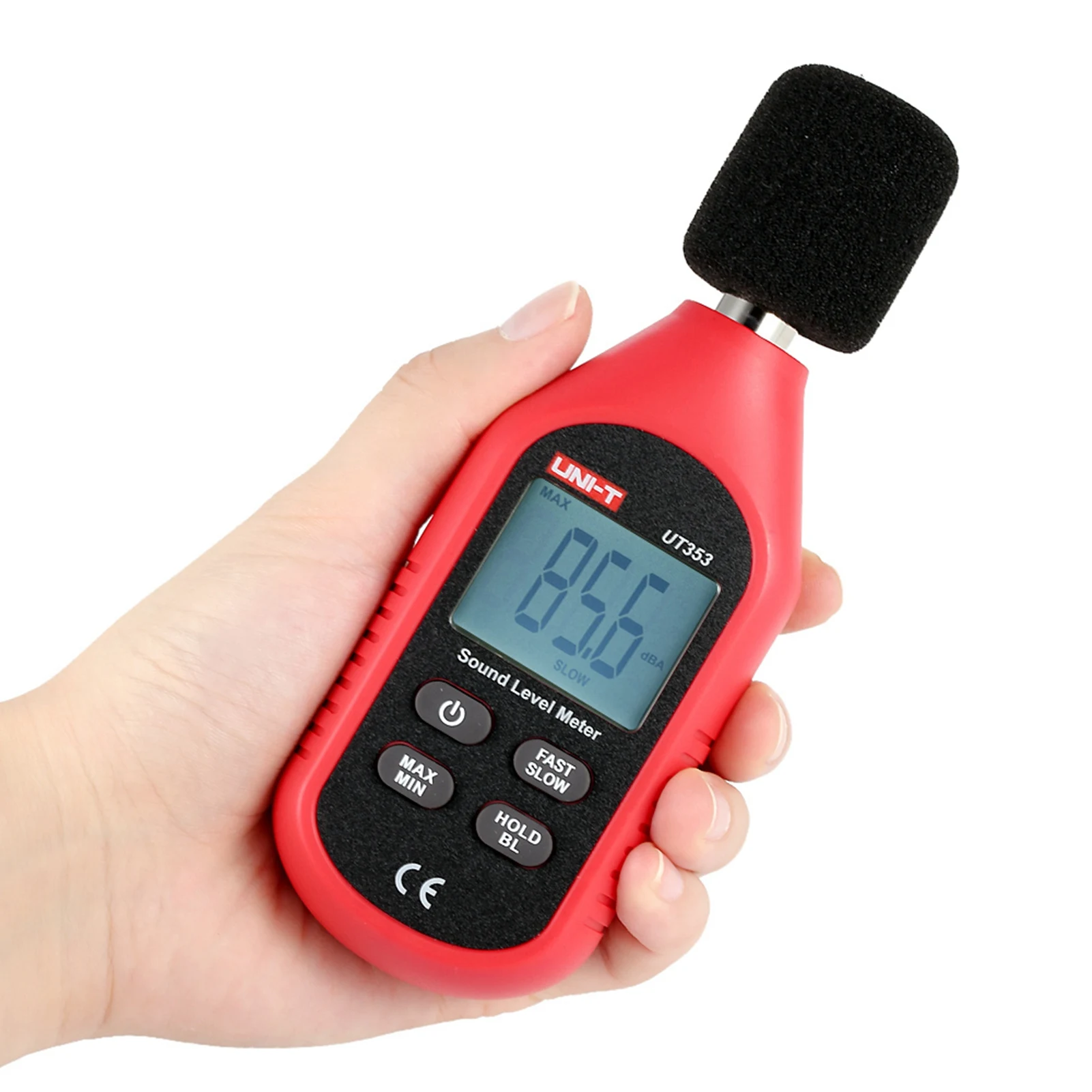 Decibel Meter Digital Sound Level Meter Portable SPL Meter 30dB to 130dB with LCD Display Backlight Data Hold Function