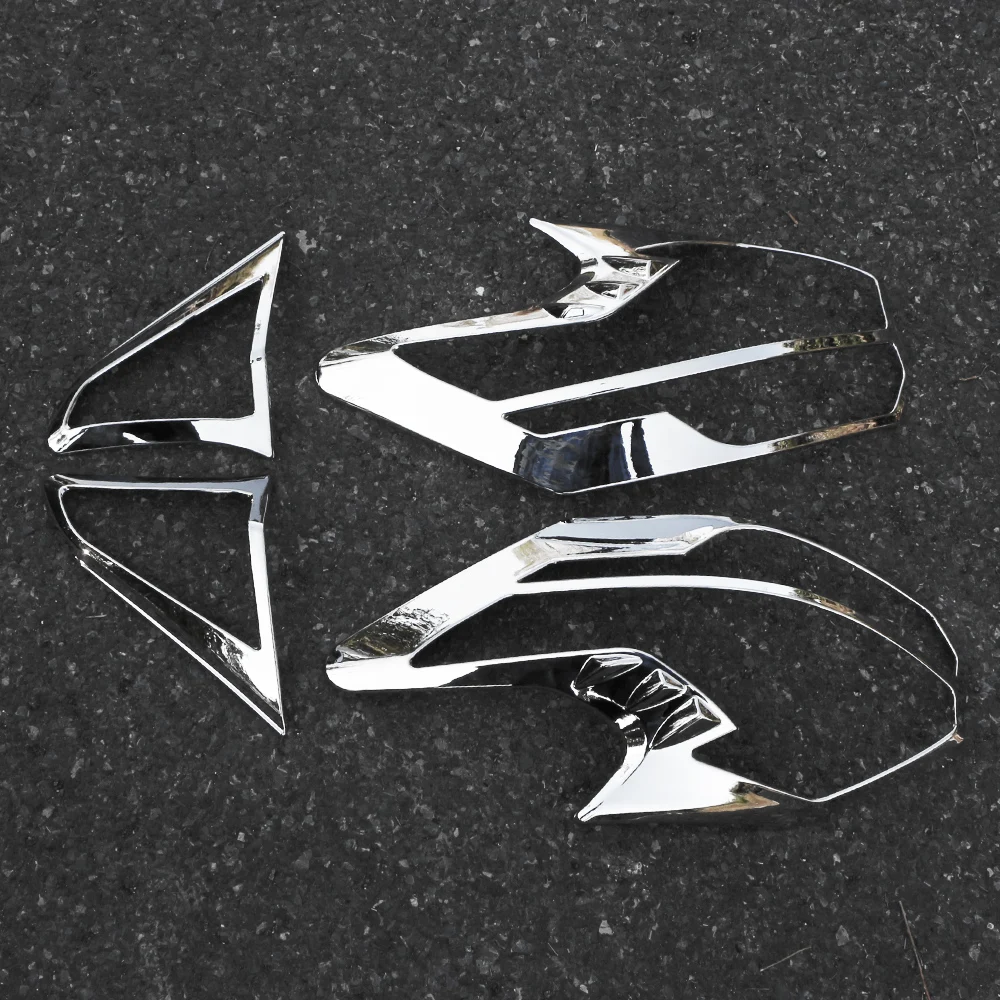 

ABS Chrome Car Tail Light Cover Trim for Nissan Kicks 2016-2022 4PCs Rear Bumper Brake Lights Frame Protector Auto Parts