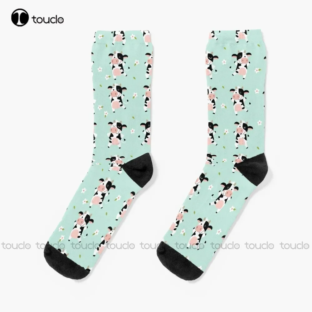 

New Awesome Cow Socks Socks Youth Personalized Custom Unisex Adult Socks Popularity Gifts