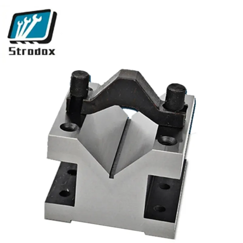 Clamp V-shaped Block Pairs Precision Testing Tool V-block 90 ° Grounding Hardened Steel Measure Milling Machine