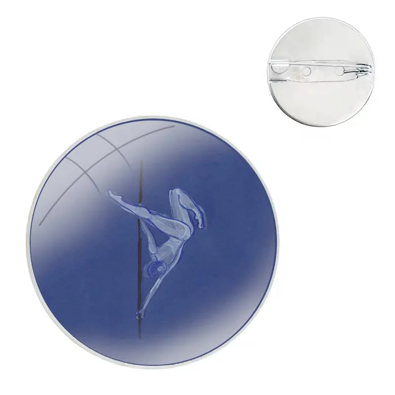 Distintivo Spilla Pin Accessori per vestiti Zaino Decorazione regalo Pole dance Fitness sexy