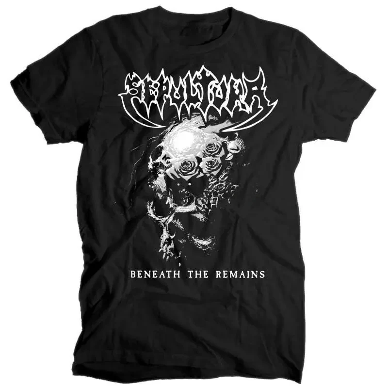 New Arrival fashion heavyweight Hot Sale vintage Summer Sepultura Beneath The Remains Album Black T Shirt Cotton All Sizes S-5Xl