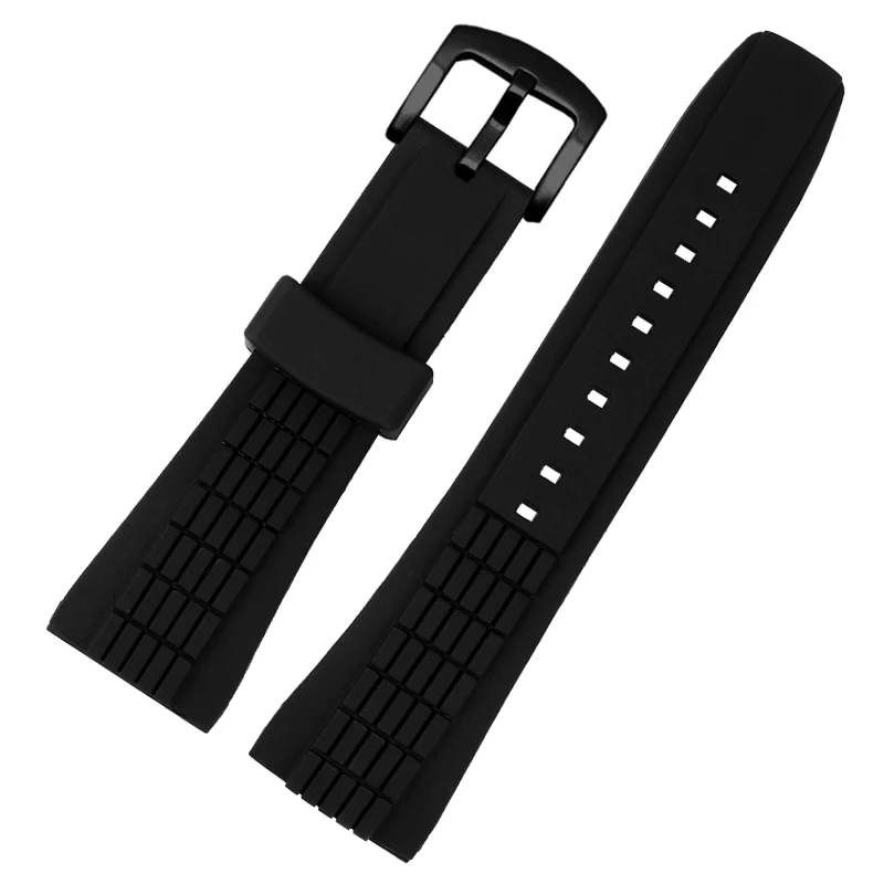 26mm Black Silicone Strap For Seiko VELATURA/SRH 006 013 SPC007J1 SNAE17 men\'s Sports rubber watchband Watch accessories