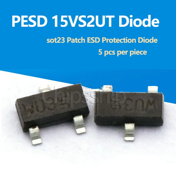 PESD15VS2UT sot23 patch ESD protection diode(5PCS)