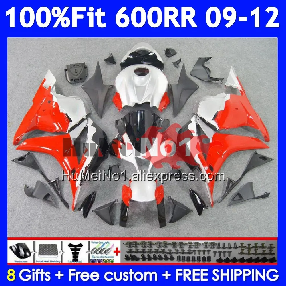 Injection For HONDA CBR600RR CBR 600 RR CC 600RR 600CC 43No.43 CBR600 RR 2009 2010 2011 2012 F5 09 10 11 Red silvery 12 Fairing