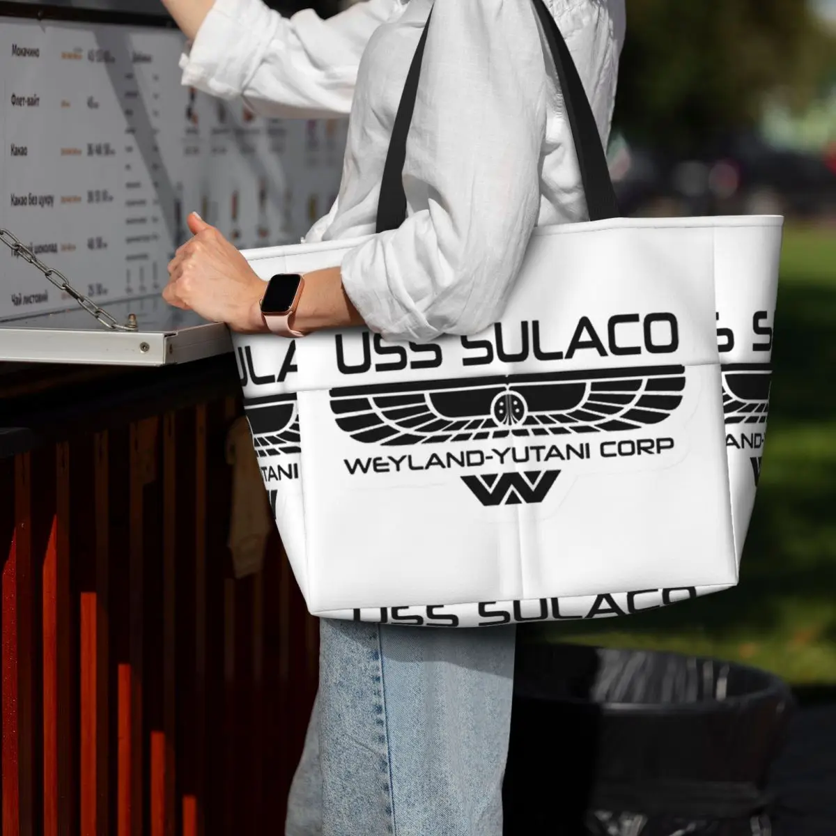 USSed Sulaco Beach Tote Bag Sport Gym Yoga Duffle Large Tote Bag Women Travel Bag Fitness bag