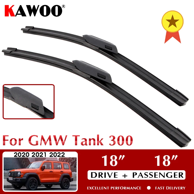 New Wiper Car Wiper Blades For GMW Tank 300 2020 2021 2022 Front Windscreen Windshield Wipers Blade 18