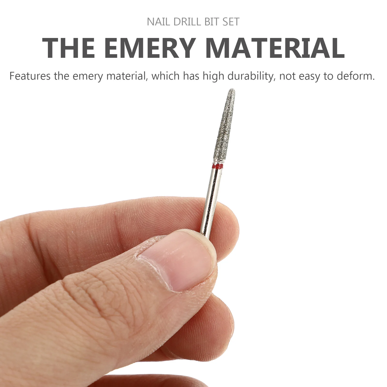 

50pcs Nail Grinding Heads Emery Material High Durability For Manicure Salon Home Use Nail Art Tools Polishing Machine