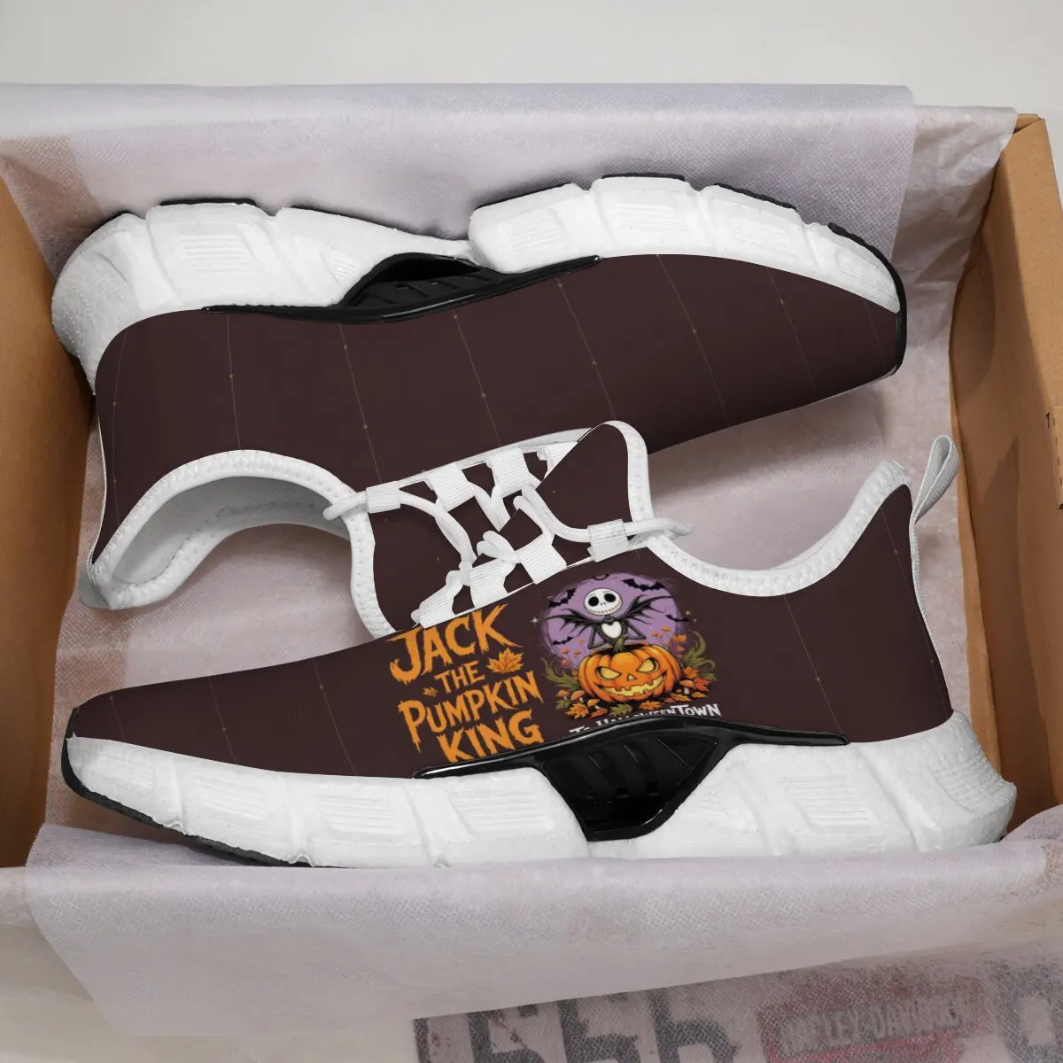 

Men's and Women's Matching Parent-child Shoes Round-toed Lace-up Summer Large-sized Cartoon Pattern Flying Casual Sports Shoes