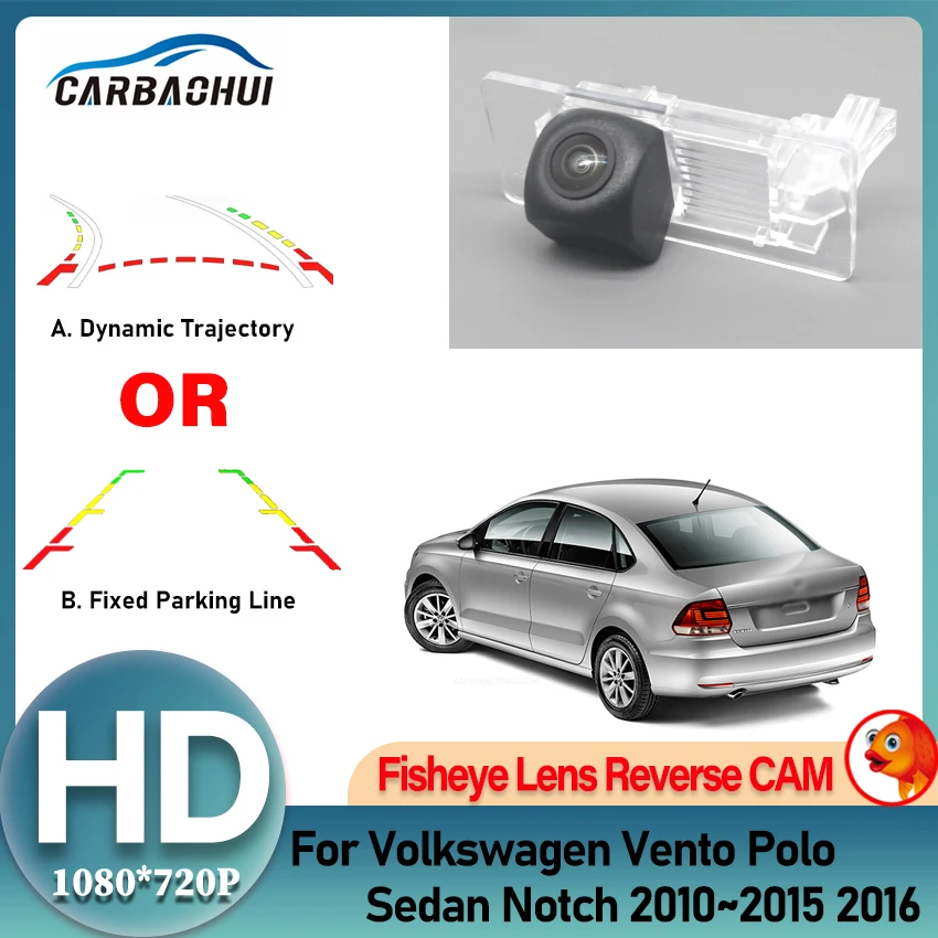 

Car Reverse Backup HD CCD Parking Rear View Camera Waterproof Night Vision For Volkswagen Vento Polo Sedan Notch 2010~2016