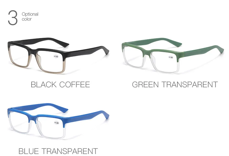 Männer Lesebrille Anti Blaues Licht PC Platz Retro Frauen Presbyopie Brille Widerstehen Müdigkeit Lesen Linsen mit Rezept + 1 + 1,5 + 2 – Detail 7