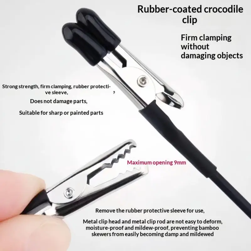 Magnetic Flexible Alligator Clips Model Painting Stand Base Holder Crocodile Clamp Price Tag Display Alloy Clip Photo Note Clamp