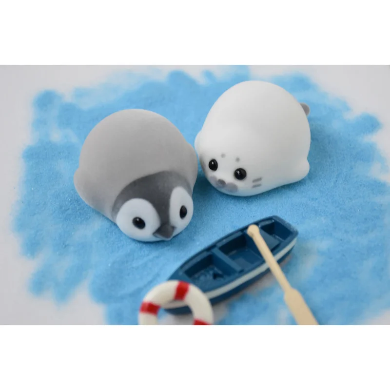 

6 шт./компл. флокированная виниловая фигурка животного хомяк кролик кошка Kawai рабочая станция украшение для рабочего стола милые девушки подарок-сюрприз