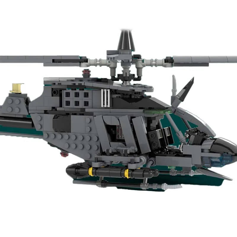 588 PCs Reconnaissance Helicopter Building Kit with Observation System Model Modular Technology Design Educational Festival Gift