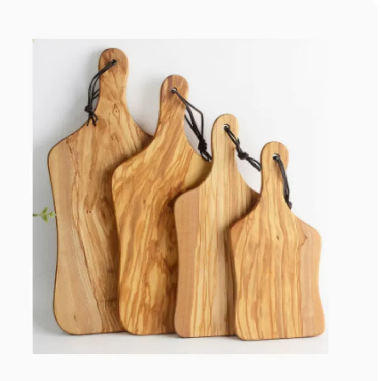 Olive wood cutting board Whole wood bread board Steak pizza board Cut fruit Solid wood cutting