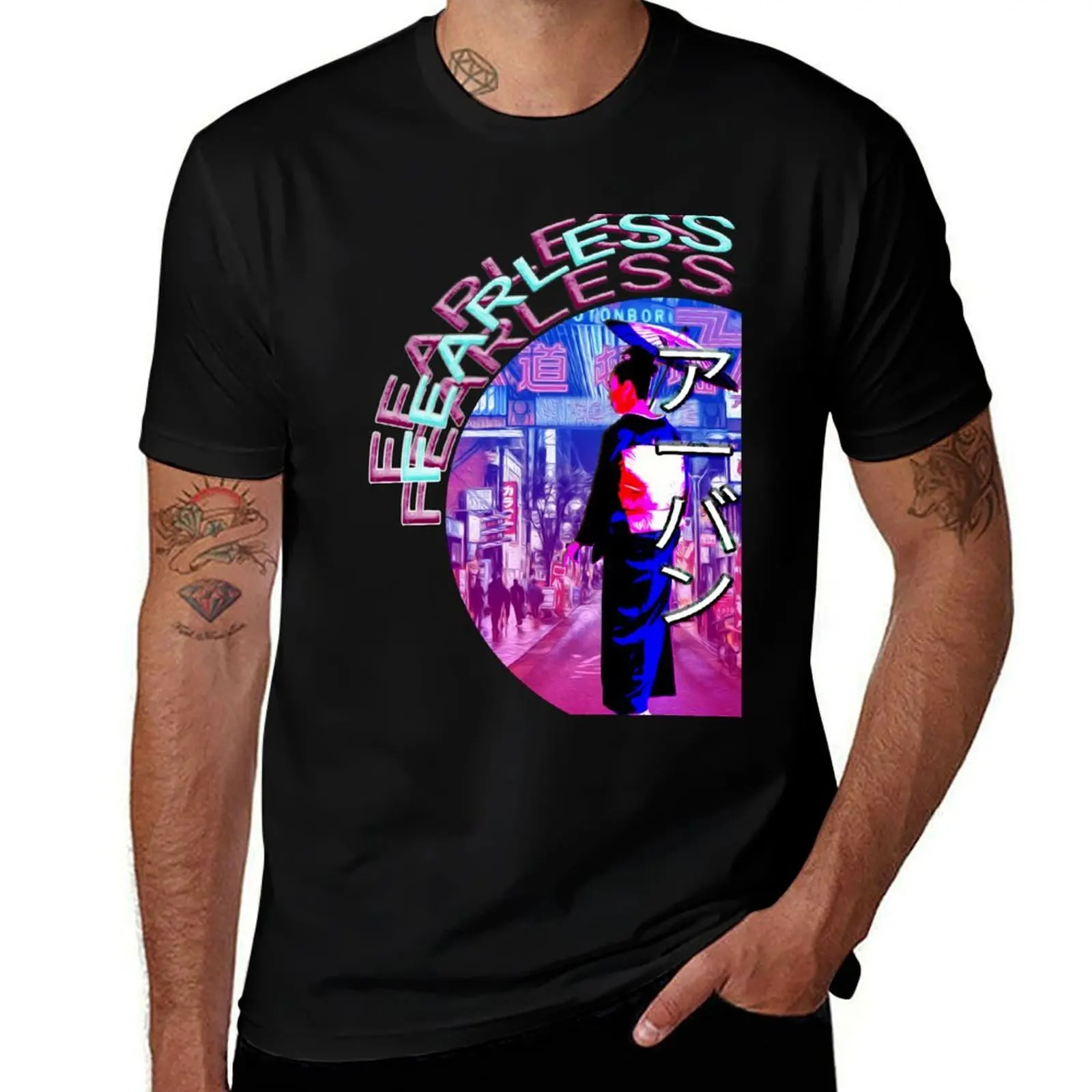 Футболка с принтом из коллекции Fearless для подростков и молодых людей, спортивная футболка с коротким рукавом для тренировок.
