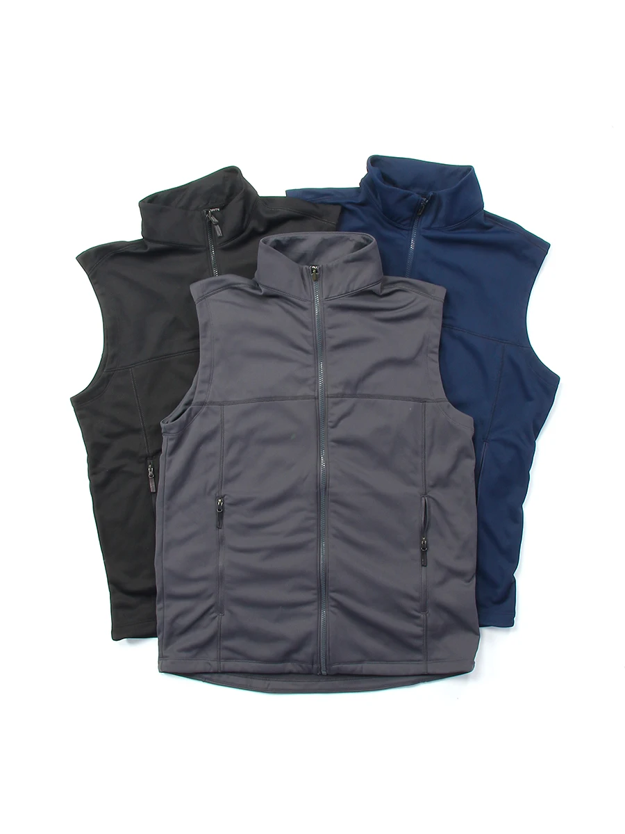 

Мужской осенне-зимний открытый кардиган на молнии с воротником-стойкой на подкладке, жилет в американском стиле для отдыха Jaet