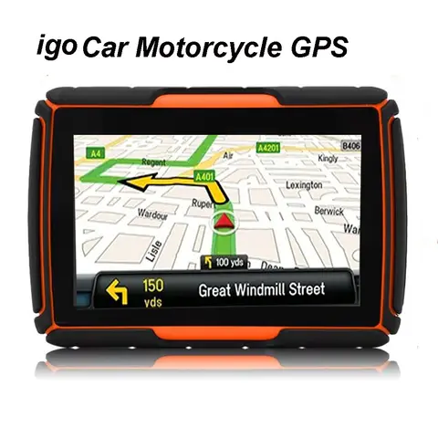 Auto Motorrad GPS Navigation 4307 IPX7 Wasserdicht Bluetooth GPS Navigator Tracker Bullit in RAM 1G ROM 8 GB FM kostenlose igo Karte
