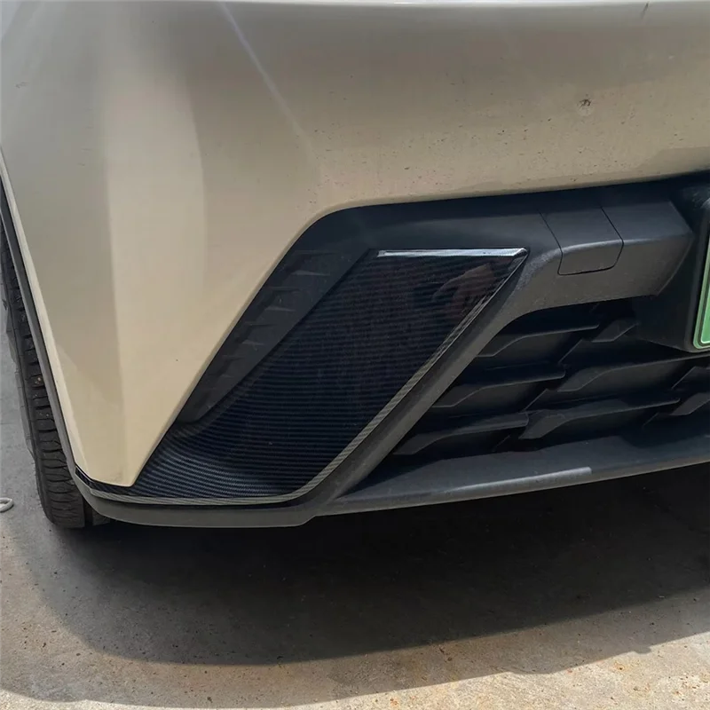 

Carbon Fiber Color Car Front Bumper Side Splitter Spoiler Decor Cover Trim For BYD Dolphin Mini/BYD Seagull