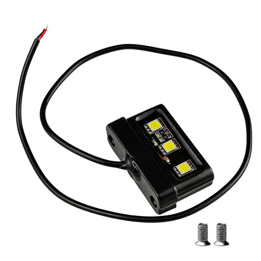 Motorrad E-Bike Wasserdichte Kennzeichenbeleuchtung Modifikations-Set Hochwertige Aluminiumlegierung Motorrad LED Kennzeichenleuchte