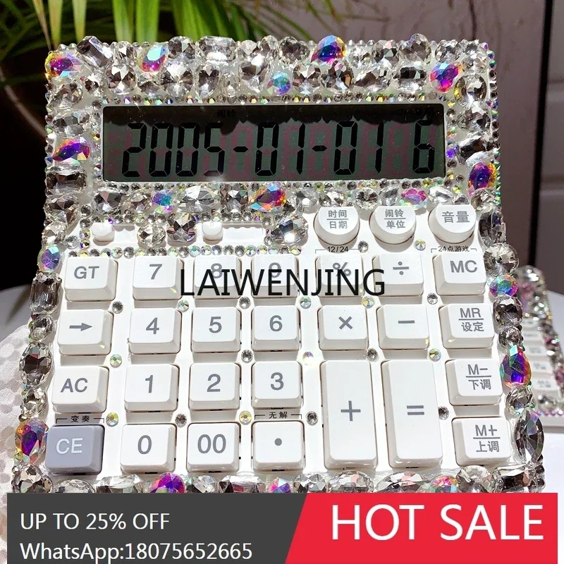 Creative Lucky Cat Voice Calculator Diamond Large Button Bank Accounting Large Screen Large