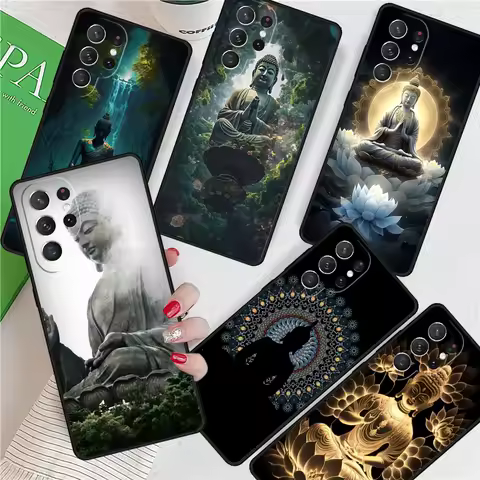 India Buddha For Samsung Galaxy S24 Ultra S21 S22 S8 S9 S10E Note 10 20 Plus FE S23 Phone case Cover Coque