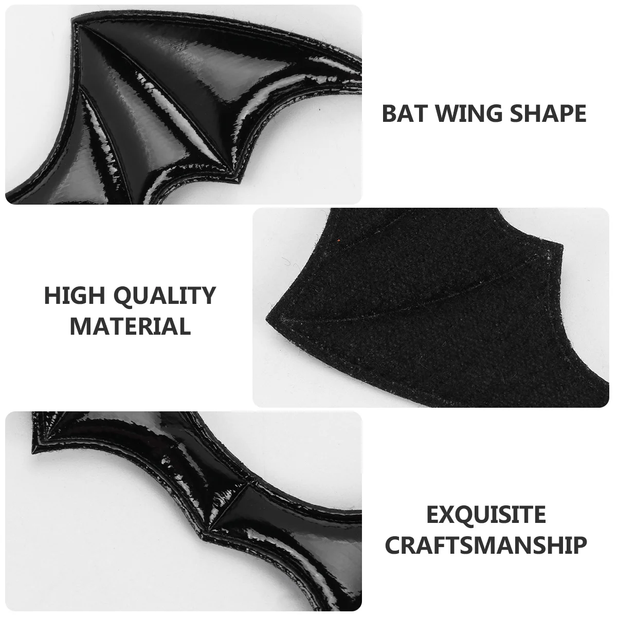 

5Pcs Stylish Bat Wings DIY Ornament for Shoes Clothes Bag Hair Decor Creative Craft Gift Popular Design Choice
