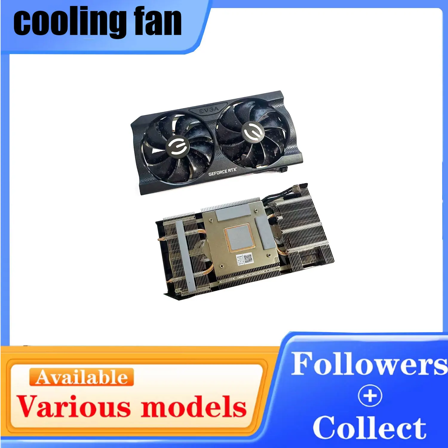 Brand new original graphics card cooler PLA09215S12H for EVGA GeForce RTX3050 3060 XC black review graphics card